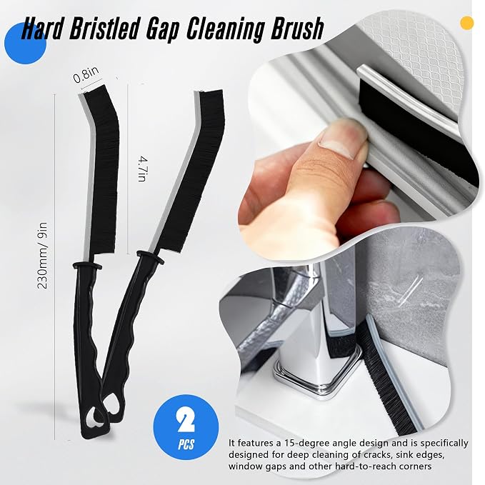 15Pcs Crevice Cleaning Brush Groove Gap Hard Bristle Cleaning Tool Small Clean - Image 3