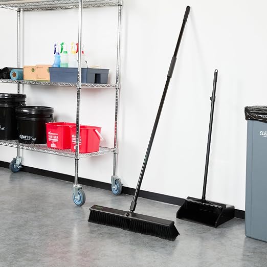 Restaurantware-Clean Tek Professional 23.62 Inch Push Broom, 1 Heavy-Duty Broom - Image 4