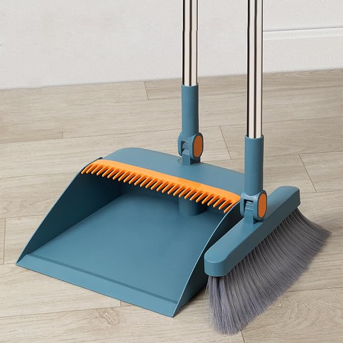 Broom with Dustpan Combo Set 180-degree Rotatable Brooms and Dustpan Set - Image 4