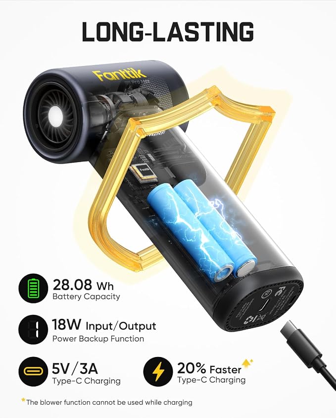 Fanttik Gust B11 Pro Max Electric Air Duster, 150000RPM Brushless Motor - Image 6