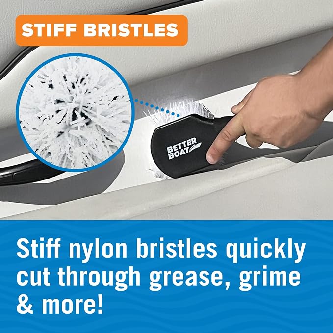 Stiff Hand Scrub Brush, Short Handle Heavy Duty Tire and Wheel Cleaning Tool - Image 7