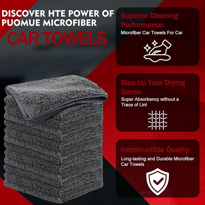 12 Pack Microfiber Cleaning Cloth - Image 3