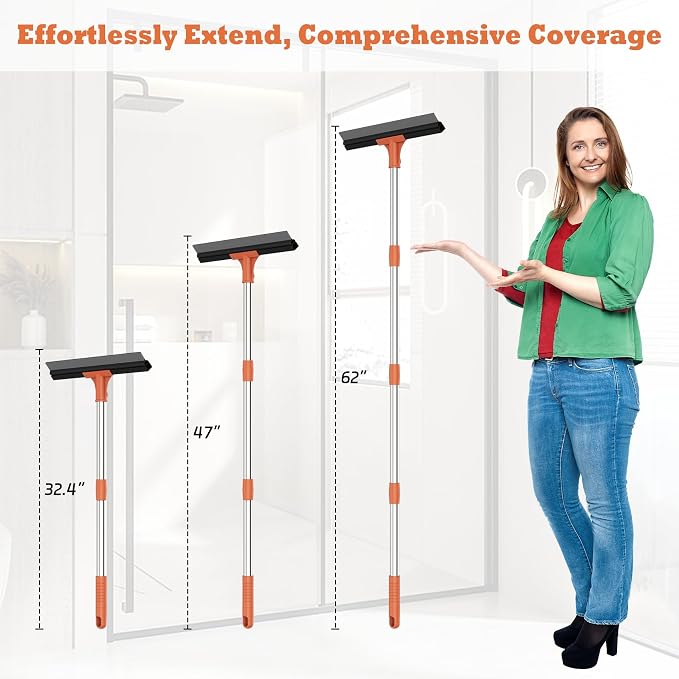Floor Squeegee for Concrete Floor, Rubber Broom - Image 3