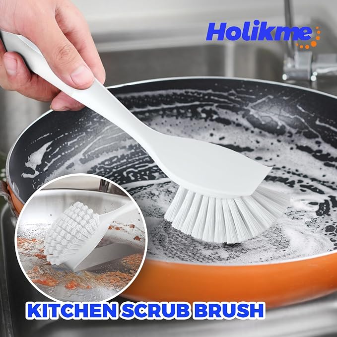 Holikme Cleaning Brush Set, Scouring Pad - Image 2