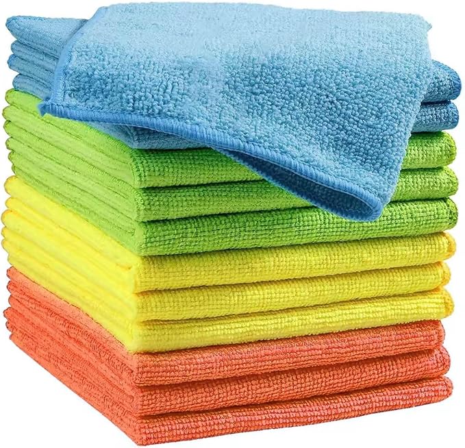 Microfiber Cleaning Cloths, Ultra Absorbent, Streak-Free, and Household Cleaning by ZODISTORE