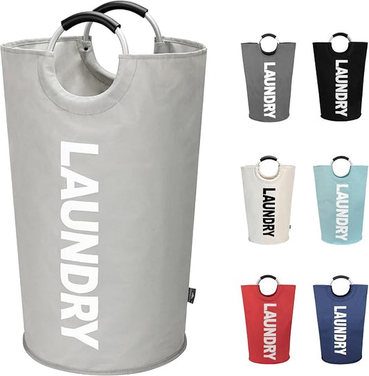 DOKEHOM 90L Large Laundry Basket, Collapsible Laundry Bag, Freestanding Tall by DOKEHOM