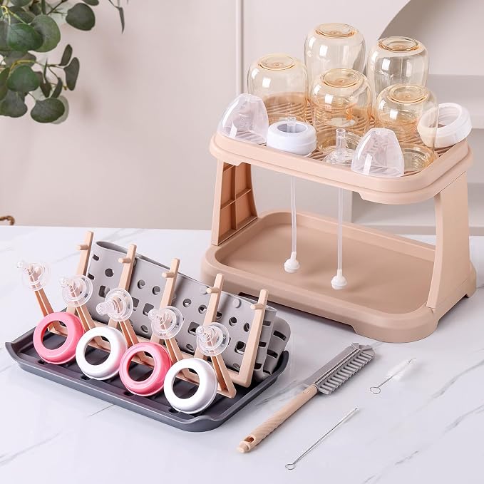 Baby Bottle Drying Rack:Space Saving Standing Drying Rack - Image 3