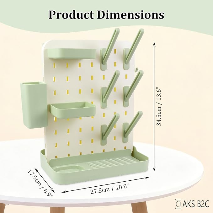 Baby Bottle Drying Rack Space Saving Countertop Vertical Rack - Image 5