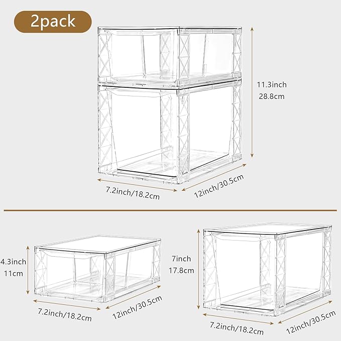 6Pack Pantry Organizers and Storage, Foods Organizer Bins - Image 3