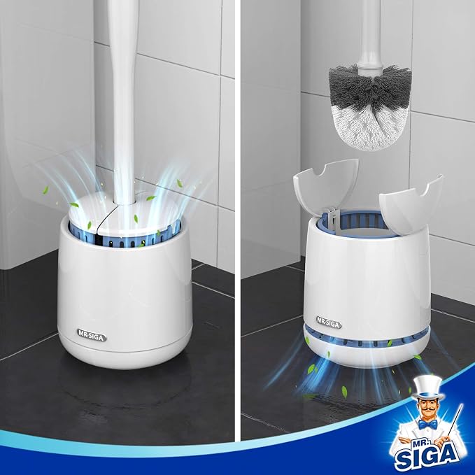 MR.SIGA Toilet Bowl Brush and Holder, - Image 3