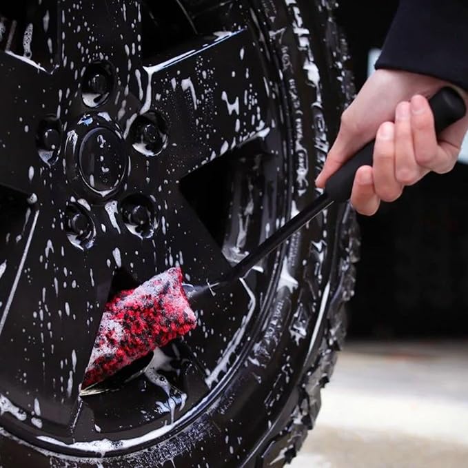 Wheel Cleaning Brushes for Car Detailing – Tire Cleaning Brush – Car Wheel - Image 3