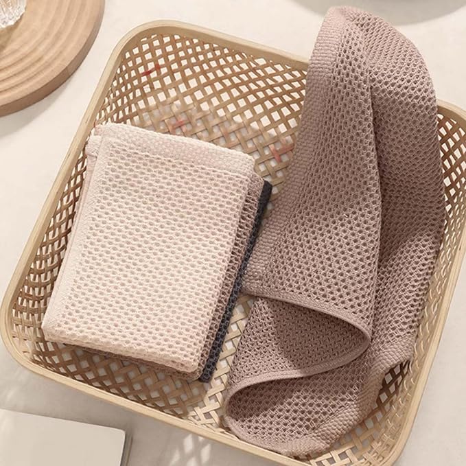 100% Cotton Kitchen Dish Towels, 12x12 Inch, Super Absorbent & Reusable - Image 6