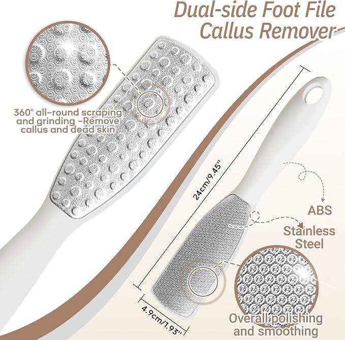 New Foot Brush & Foot File Set, 3-in-1 Foot Scrubber in Shower, - Image 5
