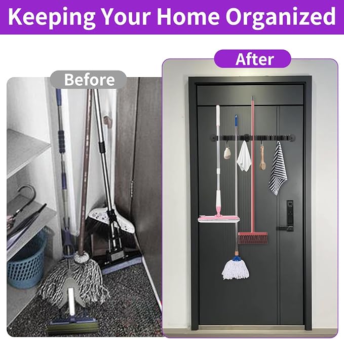 Magnetic Broom Holder Wall Mount - Image 5