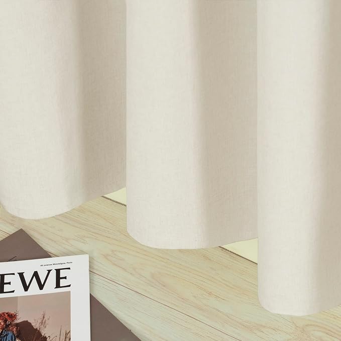 YoungsTex Linen Blackout Curtains 63 Inch Length - Image 9