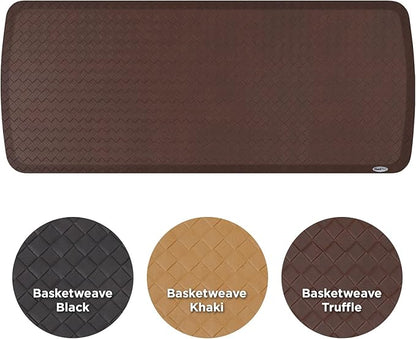 GelPro Elite Premier Gel & Foam Anti-Fatigue Kitchen Floor Comfort Mat, 20" x 48", Basketweave Truffle
