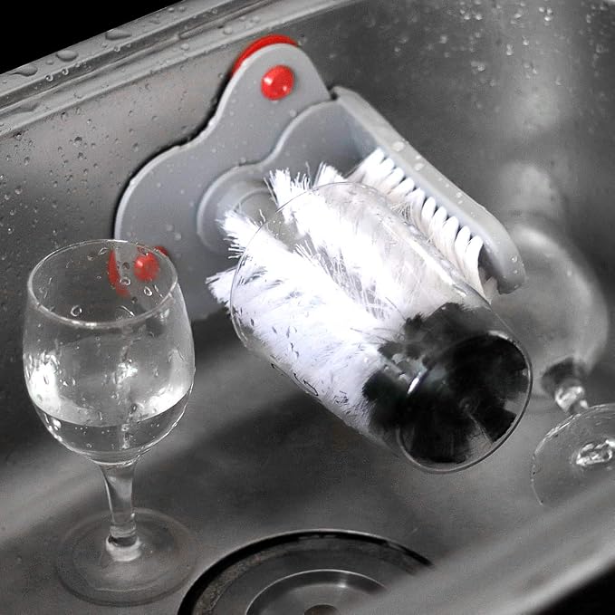 Glass Cup Washer With Double Bristle Brush - Image 2