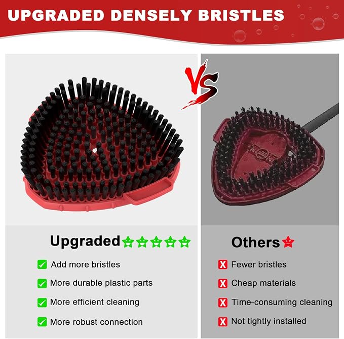 Aifacay Scrub Brush Head for O-Cedar EasyWring Spin Mop, Full-Bristle - Image 3