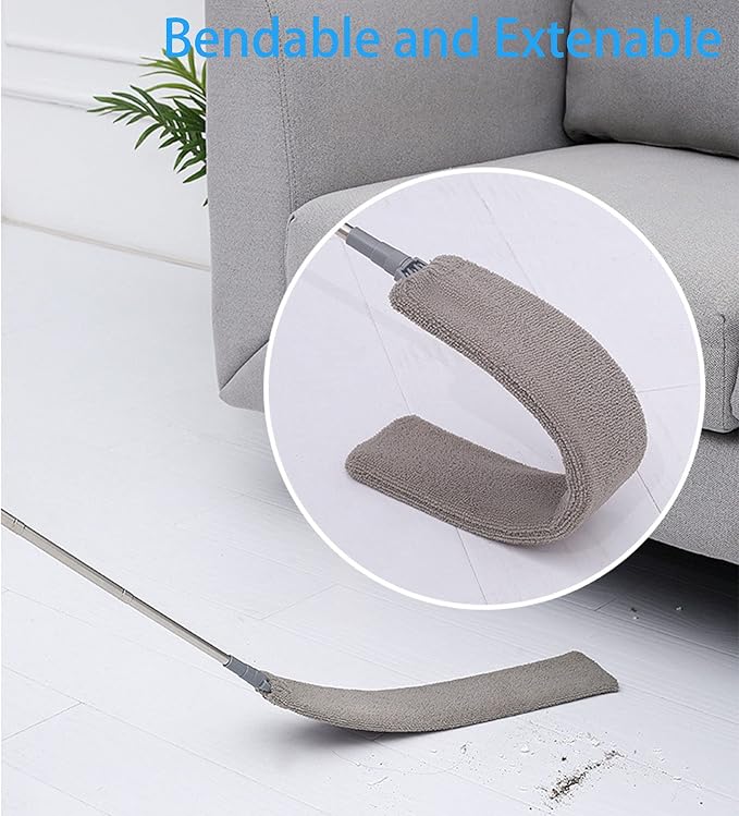 Upgraded Under Appliance Cleaning Gadgets, Microfiber Gap Duster, Skinny Flat - Image 4