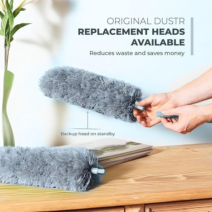 Extendable Feather Duster, Microfiber Duster, Ceiling Fan Duster, Feather - Image 6