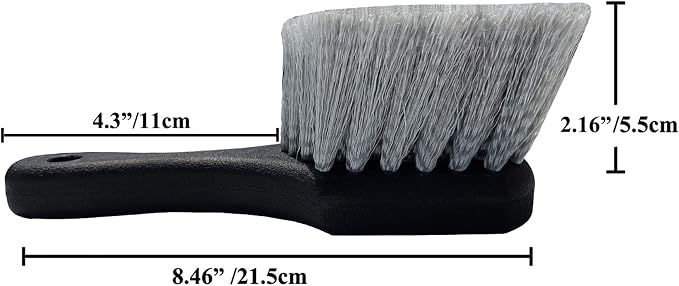 Wheel & Tire Brush for Car Rim, Soft Bristle Car Wash Brush, Cleans Tires & - Image 2