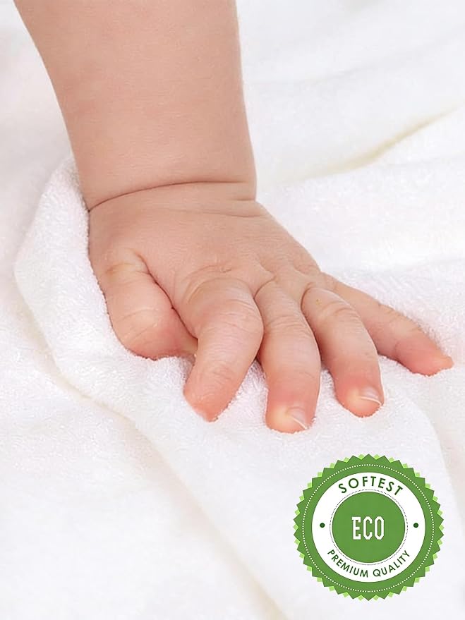 HIPHOP PANDA Baby Washcloths, Rayon Made from Bamboo - Image 5