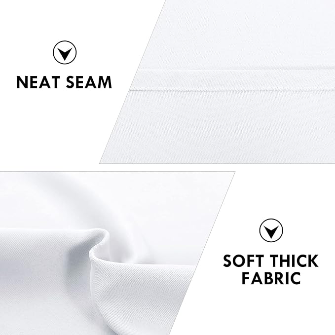 DWCN White Room Darkening Blackout Curtains - Image 6