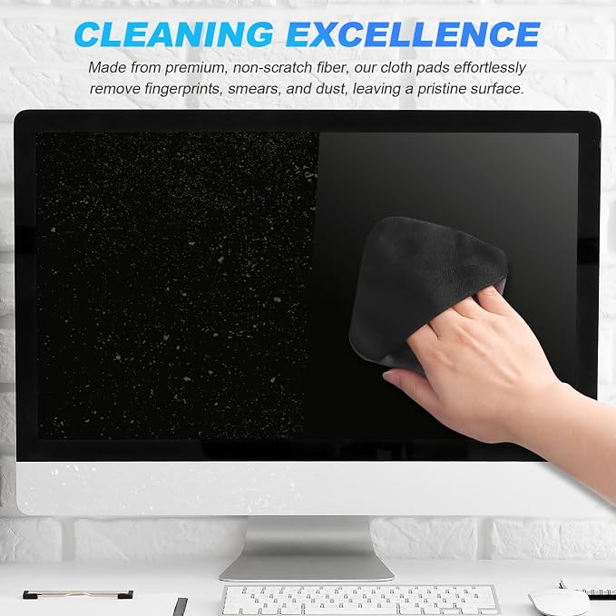 2-Pack Screen Cleaning Cloths 4.13X4.13In Microfiber Pads - Image 3