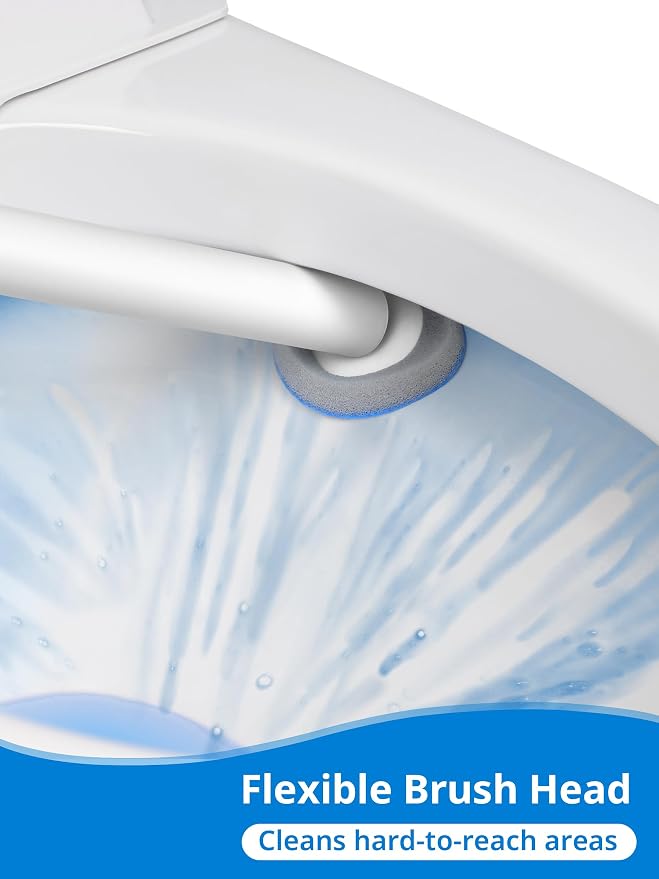 Toilet Cleaner Wand, Disposable Toilet Brush and Holder Set, Toilet Bowl - Image 3