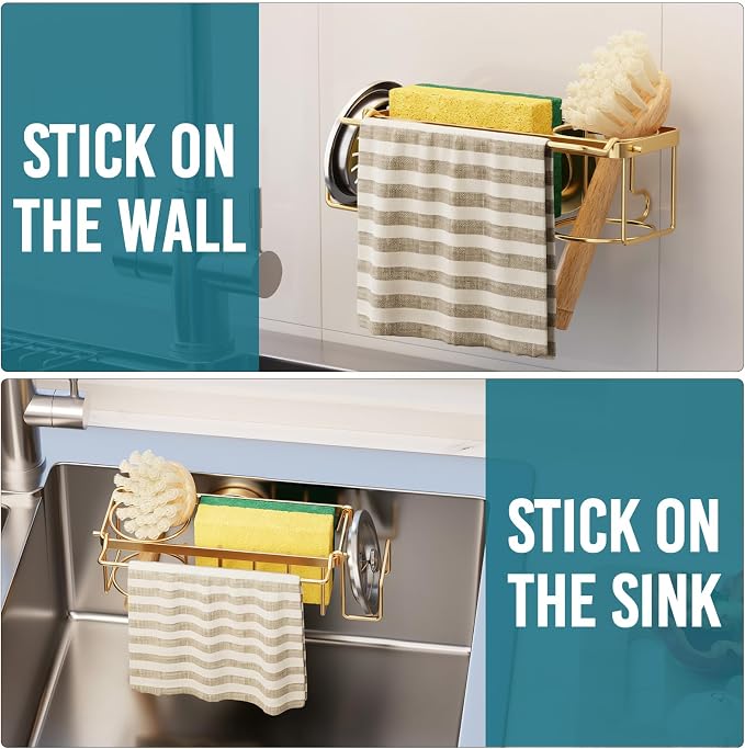 TAILI 4-in-1 Sponge Holder for Kitchen Sink - Image 7