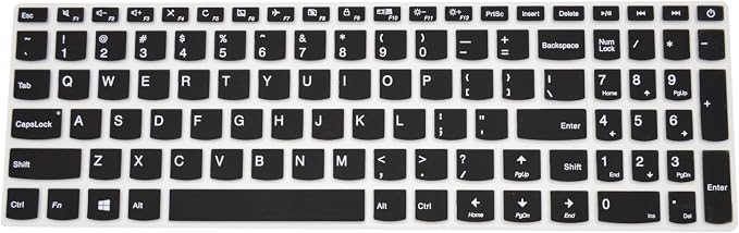 Black Ultra Thin Silicone Gel Keyboard Cover by PcProfessional
