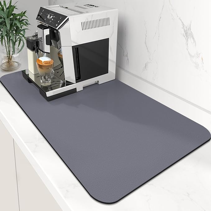 WISELIFE Coffee Mat Super Absorbent Dish Drying Mat Bar Accessories Match by WiseLife