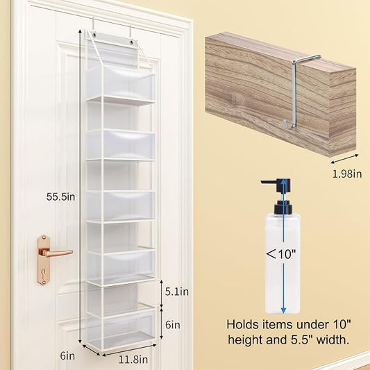 Fixwal 5-Shelf Over The Door Hanging Pantry Organizer, Room Organizer - Image 2