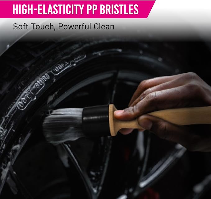 H.O.W 4pcs Car Wheel Rim Tire Brushes - Image 6