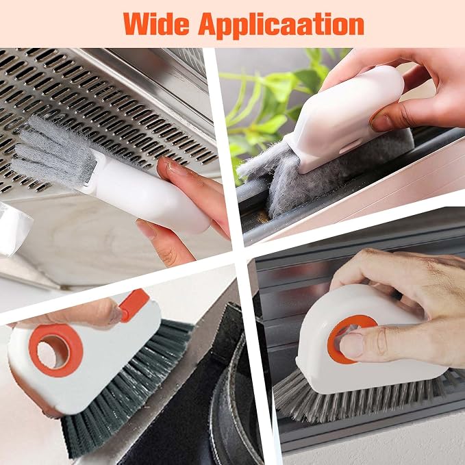 9Pcs Window Track Cleaner Set, Groove Cleaning Brush Tools, Window Sill Gap - Image 5
