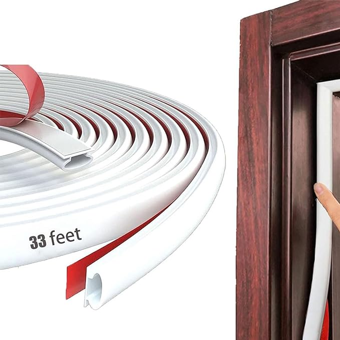 Black Rubber Weather Stripping Door Seal Strip, D Shape Door Rubber Weather by PUNDIN