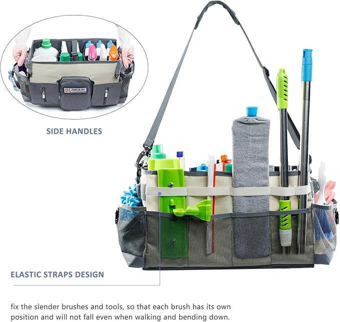 Large Cleaning Supplies Organizer-Cleaning Caddy Organizer - Image 4