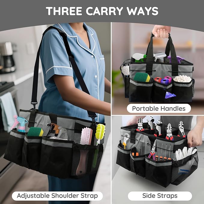 ZKOO Large Cleaning Caddy Bag - Image 6