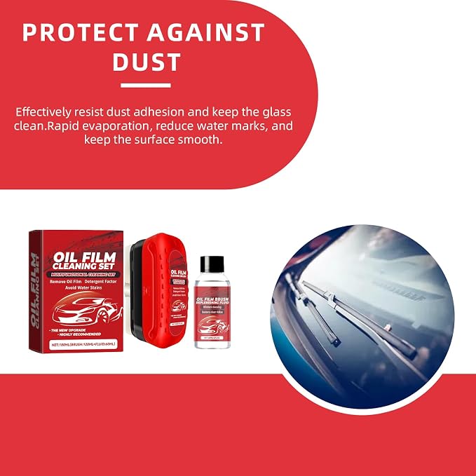 Oil Film Cleaning Brush for Car Windows, Automotive Oil Film Cleaning Brush - Image 2