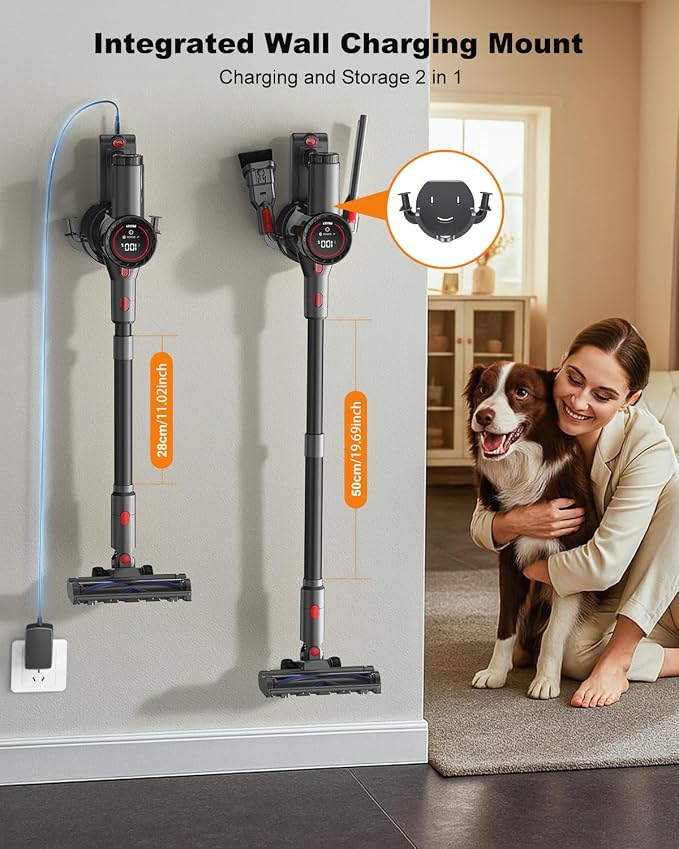 Cordless Vacuum Cleaner, 6-in-1 Lightweight Stick Vacuum - Image 4