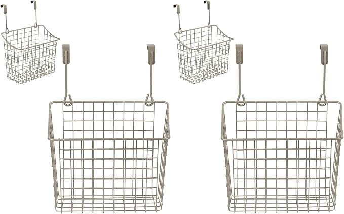 Spectrum Grid Over The Cabinet Wire Storage Basket Large by Spectrum