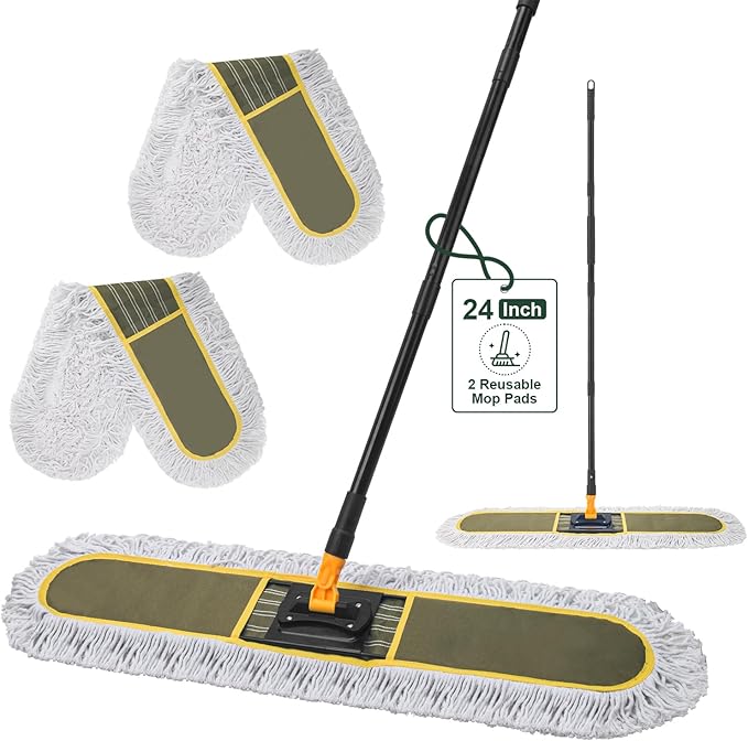 24" Commercial Dust Mops for Floor Cleaning by Ylebs