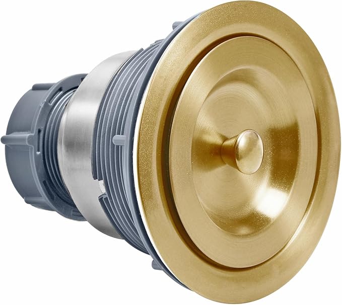 KONE 3-1/2 Inch Brass Sink Drain, Durable Stainless Steel Brass Kitchen Sink - Image 4