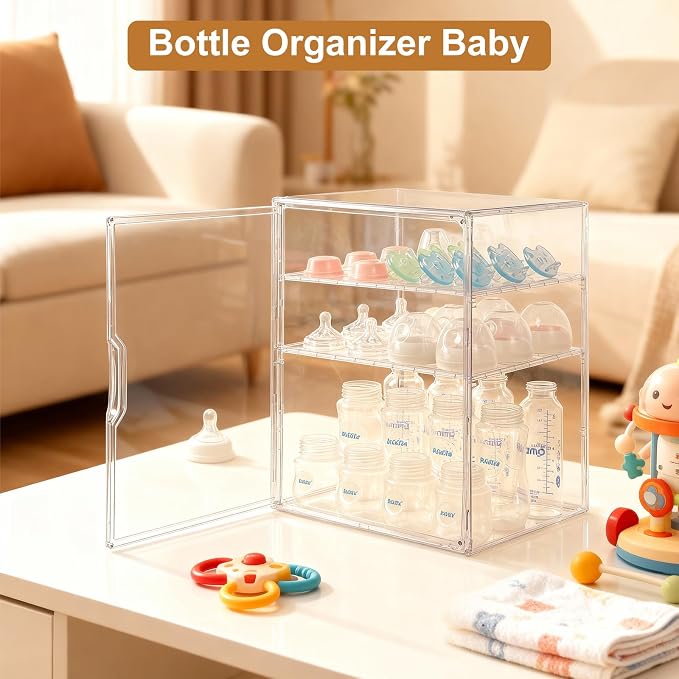 Baby Bottle Organizer – 3-Tier Bottle Storage Organizer Baby - Image 7