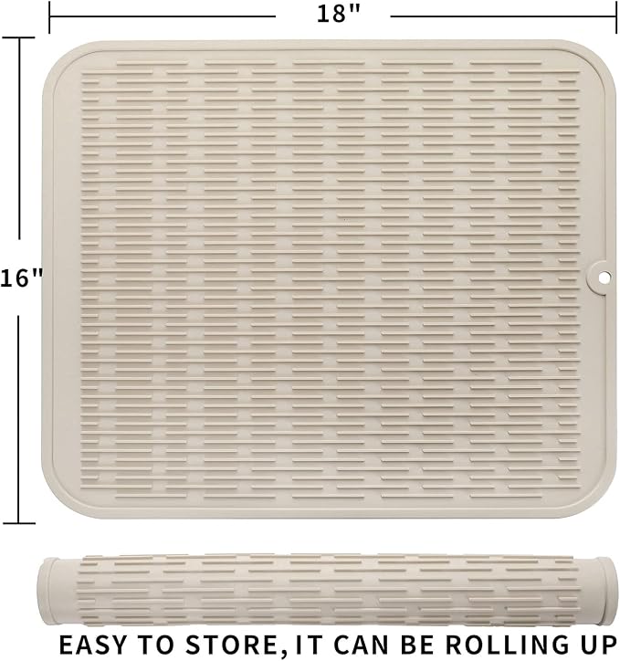 Silicone Dish Drying Mat for Multiple Usage, Easy clean, Eco-friendly, - Image 2