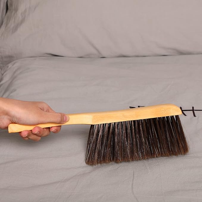 Patelai 2 Pieces Wooden Bench Brushes, Soft Bristles, Long Wood Handle - Image 6