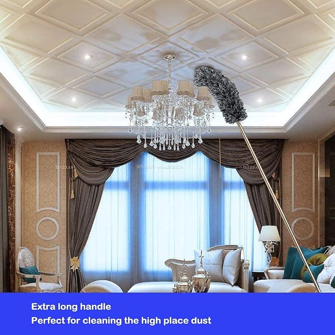 Lomida Microfiber Duster with Extension Pole, Extra Long 100 inches, with - Image 5