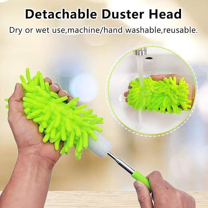 2 Pack Extendable Microfiber Feather Duster - Image 5