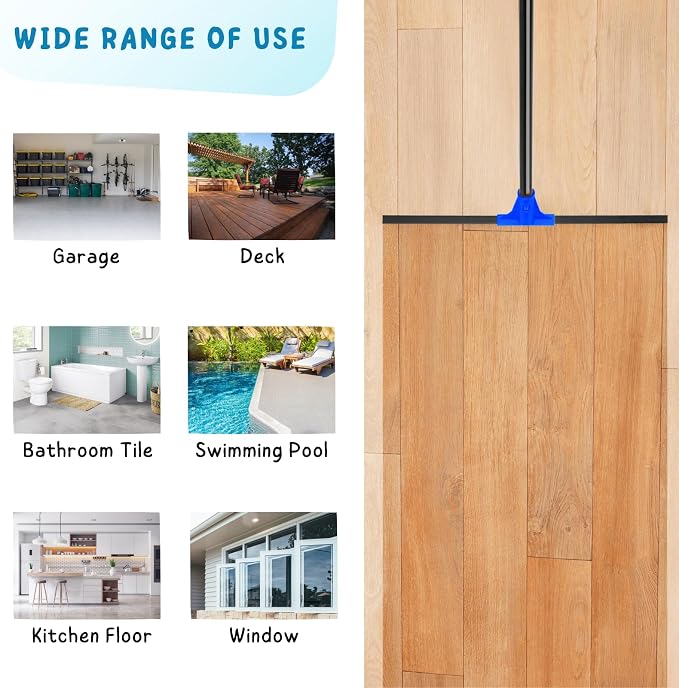 Floor Squeegee for Concrete and Tile Cleaning, Large Heavy Duty Water Scraper - Image 7