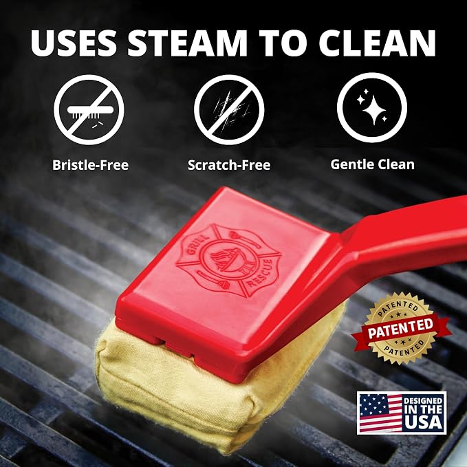 Grill Rescue BBQ Replaceable Scraper Cleaning Head, Bristle Free Grill Brush - Image 2